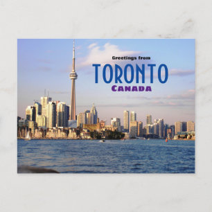 Greetings from Toronto Canada Scenic Postcard