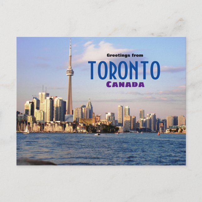 Greetings from Toronto Canada Travel Postcard (Front)