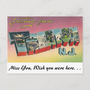 Greetings from Trenton, New Jersey Postcard