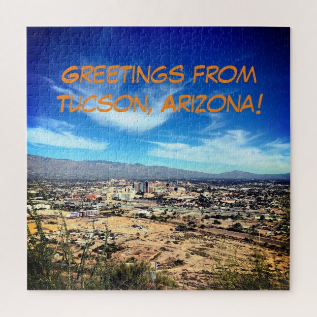 Greetings from Tucson, Arizona! Jigsaw Puzzle (Vertical)