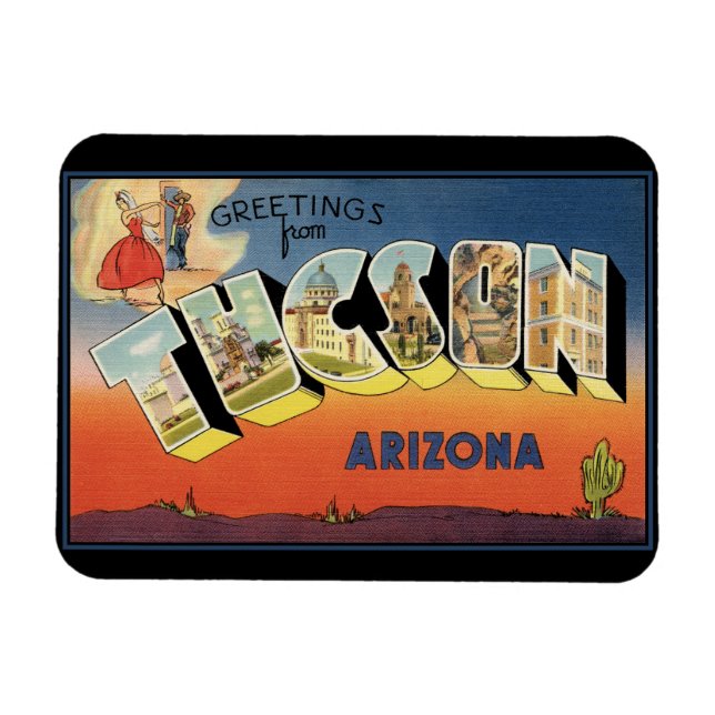 Greetings from Tucson Arizona Magnet (Horizontal)