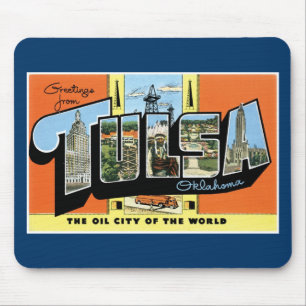 Greetings from Tulsa, Oklahoma! Mouse Mat
