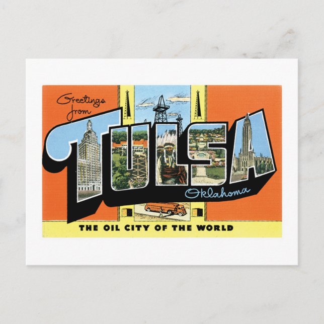 Greetings from Tulsa, Oklahoma Postcard (Front)
