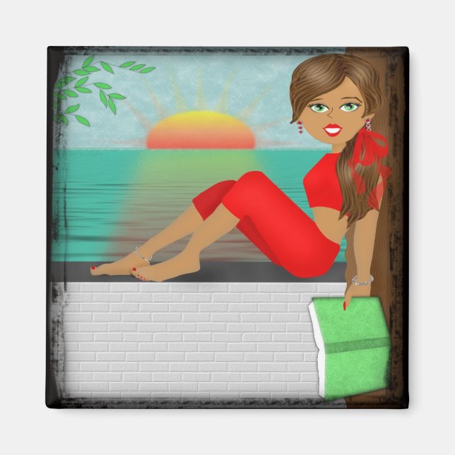 Greetings From Tuscany Magnet (Front)