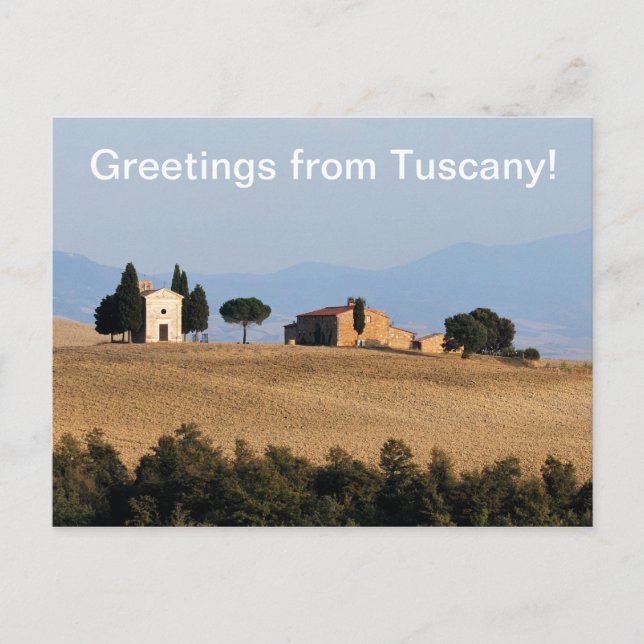Greetings from Tuscany Postcard (Front)