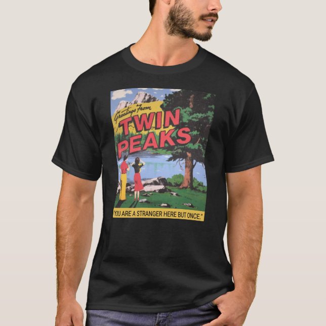 Greetings From Twin Peaks Washington Graphic T-Shirt (Front)