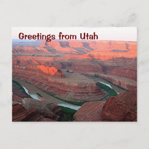 Greetings from Utah: Dead Horse Point State Park 3 Postcard