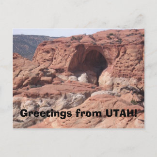 Greetings from UTAH! Postcard