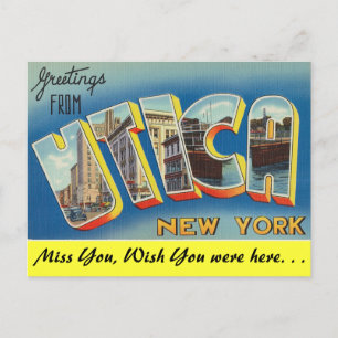 Greetings from Utica Postcard