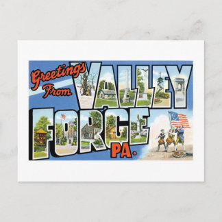Greetings from Valley Forge, PA Postcard