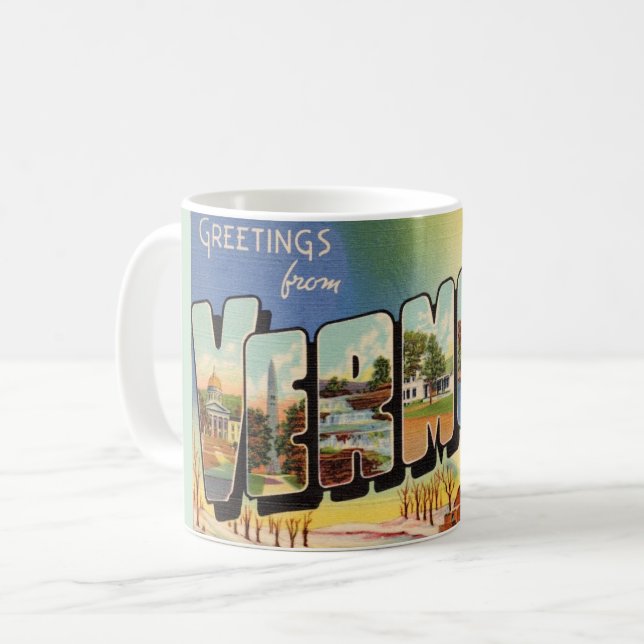 Greetings From Vermont Coffee Mug (Front Left)
