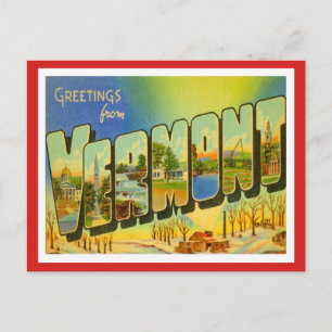 Greetings From Vermont Postcard