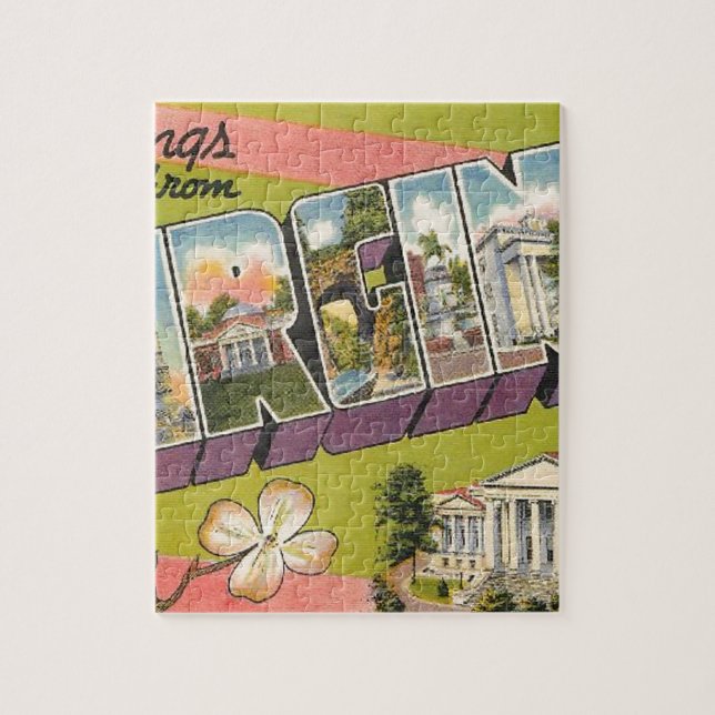 Greetings From Virginia Jigsaw Puzzle (Vertical)
