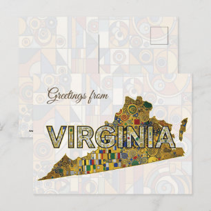 Greetings from Virginia Postcard