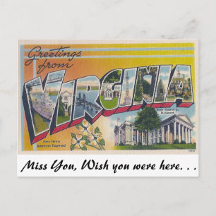 Greetings from Virginia Postcard