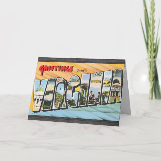 Greetings From Virginia, Vintage Card