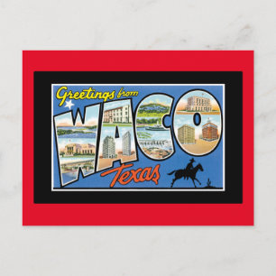 Greetings from Waco Texas Postcard
