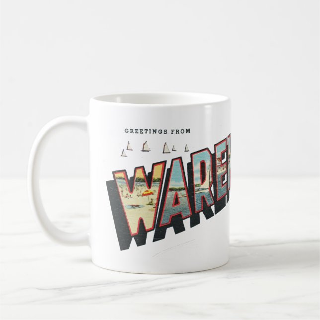 Greetings from Wareham (Mass.) Coffee Mug (Left)