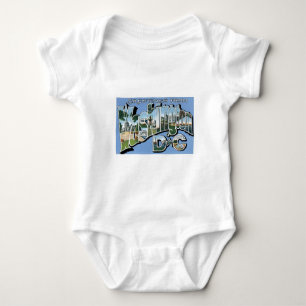 Greetings from Washington D.C.! Vintage Post Card Baby Bodysuit