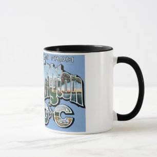 Greetings from Washington D.C.! Vintage Post Card Mug