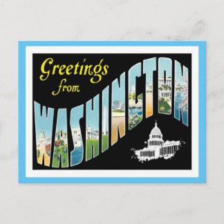 Greetings From Washington, D.C. Vintage Postcard