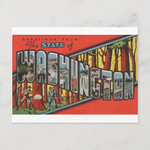 Greetings From Washington Postcard