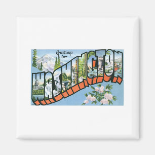 Greetings from Washington State Magnet