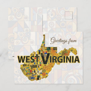 Greetings from West Virginia Postcard