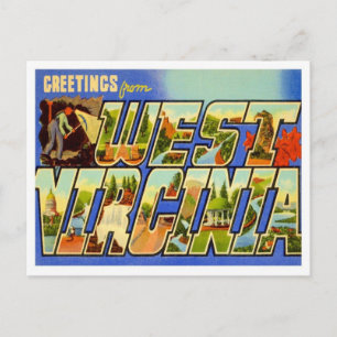 Greetings From West Virginia WV Postcard