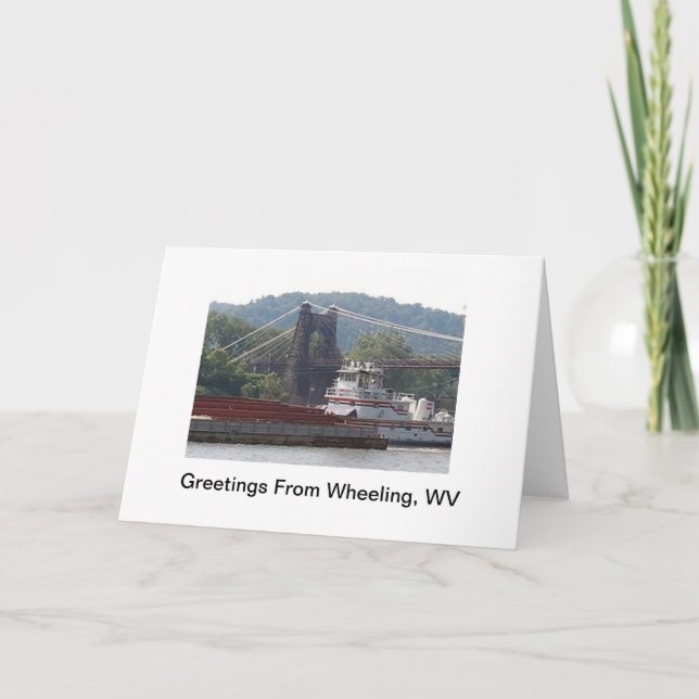 Greetings From Wheeling, WV! Card (Front)