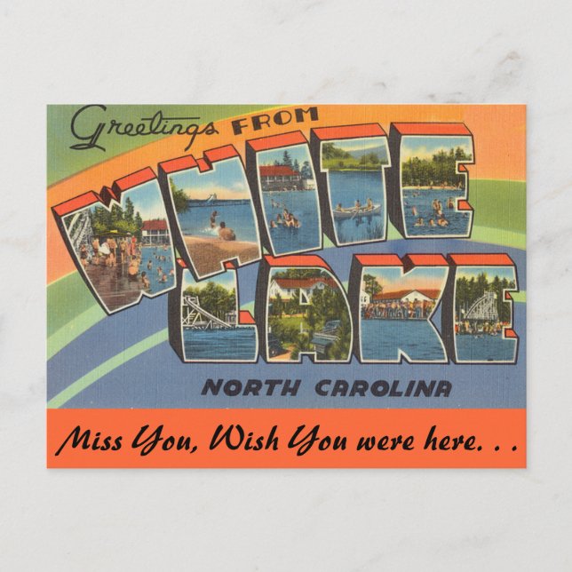 Greetings from White Lake Postcard (Front)