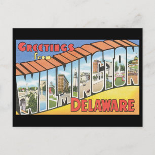 Greetings from Wilmington Delaware_Vintage Travel Postcard