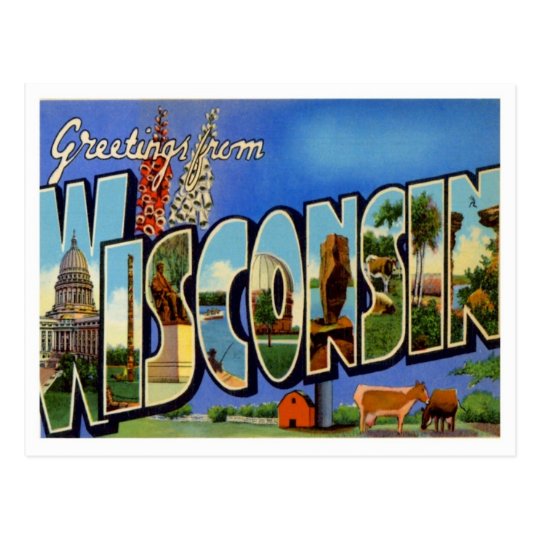 Greetings From Wisconsin Postcard