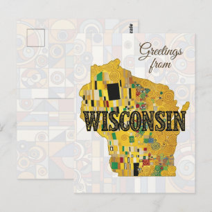 Greetings from Wisconsin Postcard