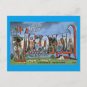 Greetings From Wisconsin Postcard