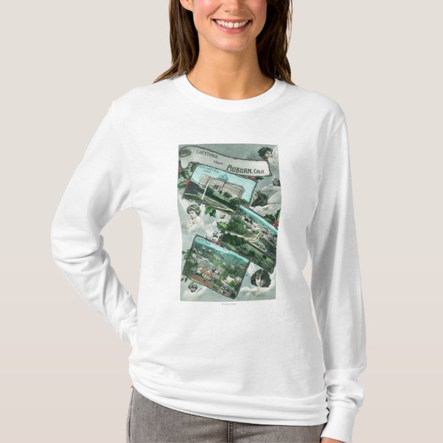 Greetings From with Scenic ViewsAuburn, CA T-Shirt (Front)