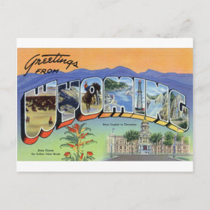 Greetings From Wyoming Postcard
