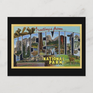 Greetings From Yosemite National Park Postcard