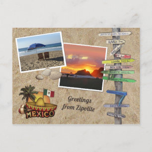 Greetings from Zipolite, Mexico Postcard