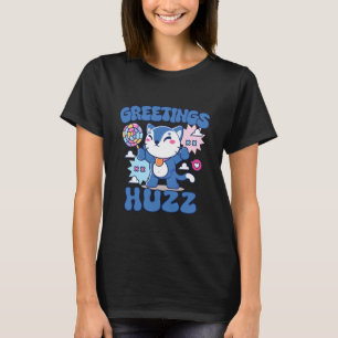 Greetings Huzz Funny Gen Z Alpha Silly Kitten Cat T-Shirt