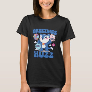 Greetings Huzz Funny Gen Z Alpha Silly Kitten Cat T-Shirt