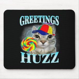 Greetings Huzz Funny Gen Z Gen Alpha Slang Meme Mouse Mat