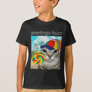 Greetings Huzz Funny Gen Z Gen Alpha Slang Meme T-Shirt