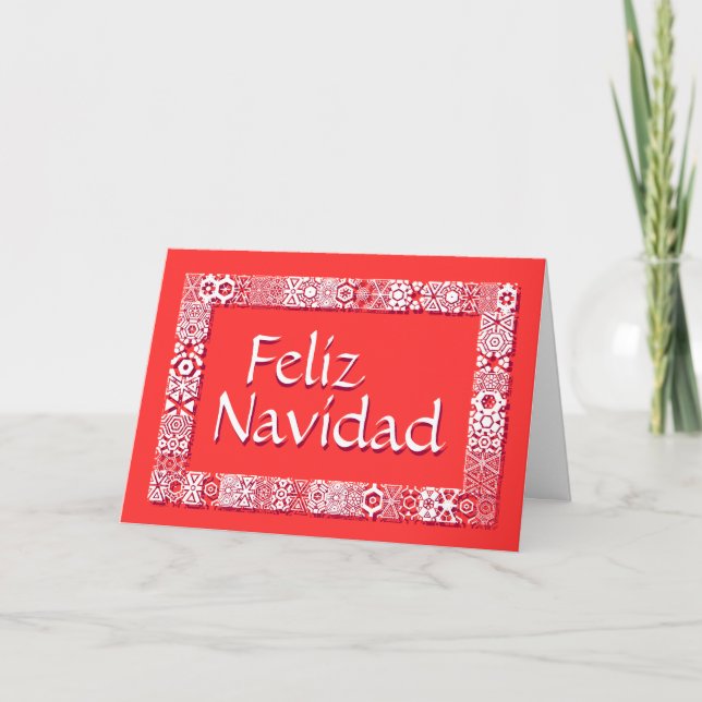 Greetings Merry Christmas Card. Salute inside Holiday Card (Front)