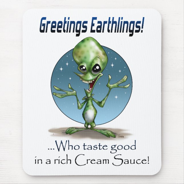 Greetings! Mouse Mat (Front)