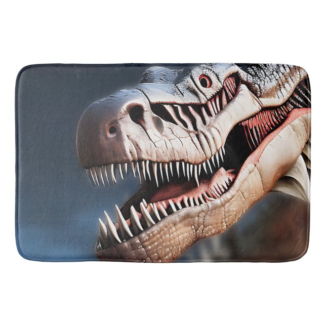 Greetings My Fellow T Rexs, Memory Foam Bathmat (Front)
