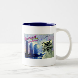 Greetings Two-Tone Coffee Mug