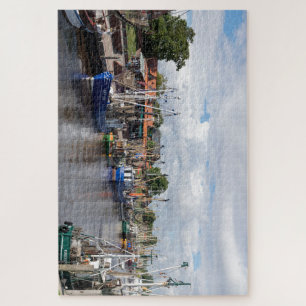 Greetsiel Lower Saxony Germany Fishing harbour. Jigsaw Puzzle
