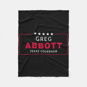 Greg Abbott Election Texas Governor Republican Blu Fleece Blanket
