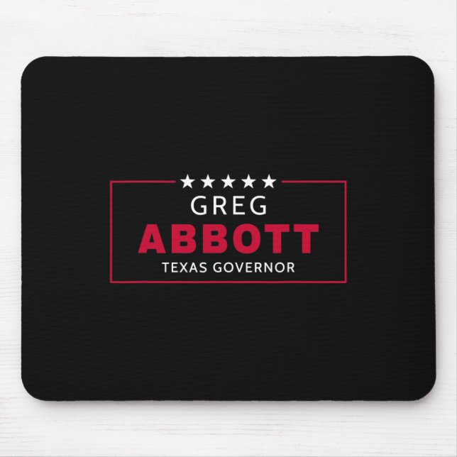 Greg Abbott Election Texas Governor Republican Blu Mouse Mat (Front)